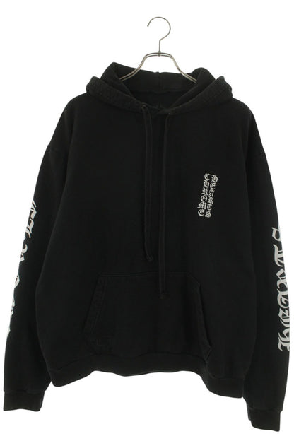 Chrome Hearts SWTSHRT PLVR Sleeve Logo Hoodie Black Size L
