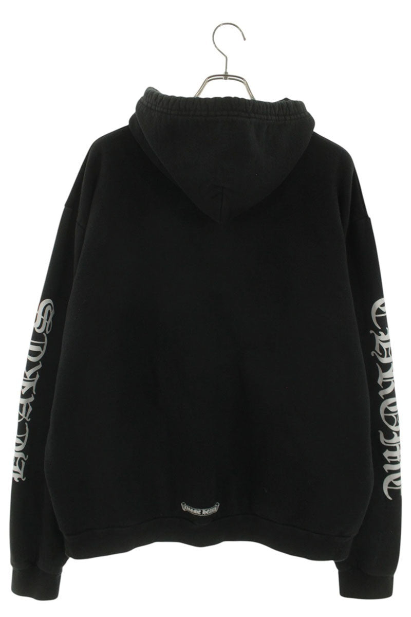 Chrome Hearts SWTSHRT PLVR Sleeve Logo Hoodie Black Size L