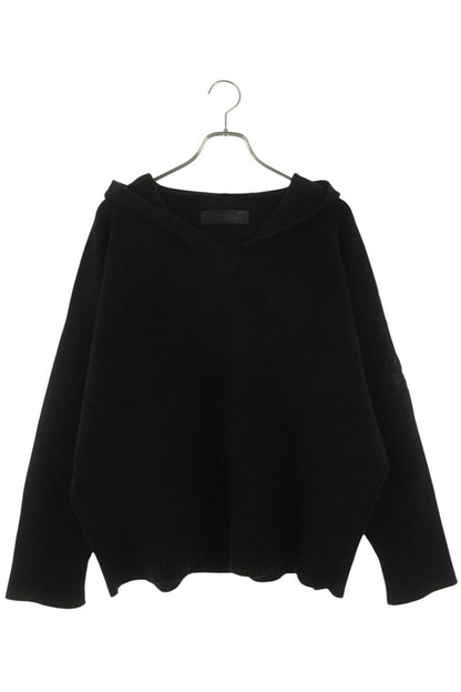 Chrome Hearts Haircalf Cross Patch Knit Hoodie Size MED