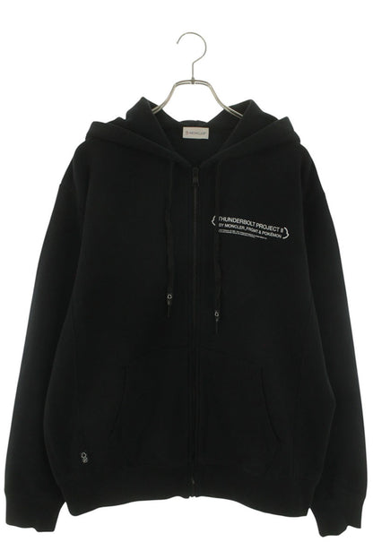 Moncler Genius x Fragment Design Print Zip Up Hoodie Black Size XL