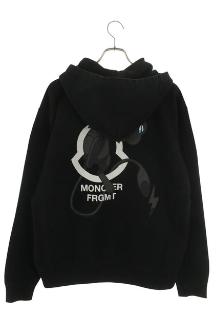 Moncler Genius x Fragment Design Print Zip Up Hoodie Black Size XL