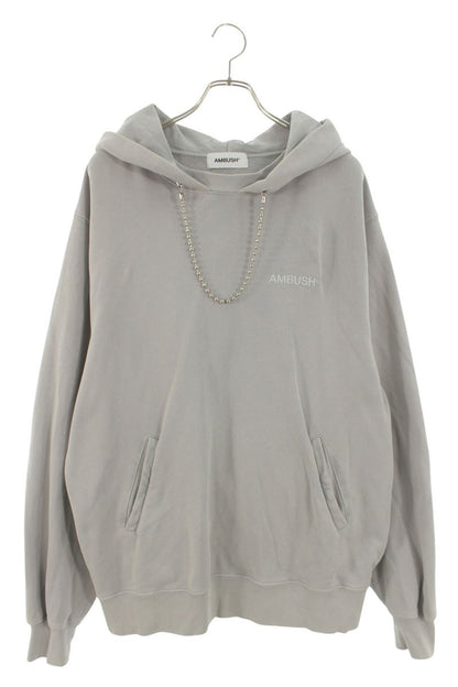 Ambush Design Chain Pullover Hoodie Gray Size XL