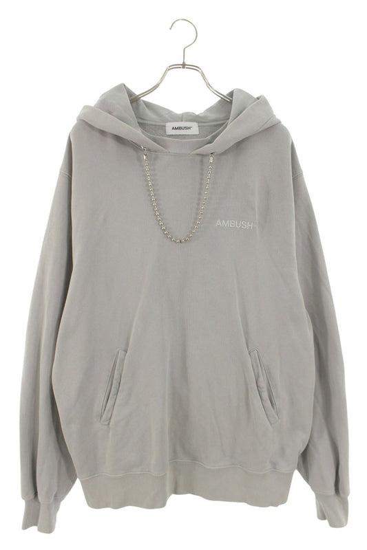 Ambush Design Chain Pullover Hoodie Gray Size XL