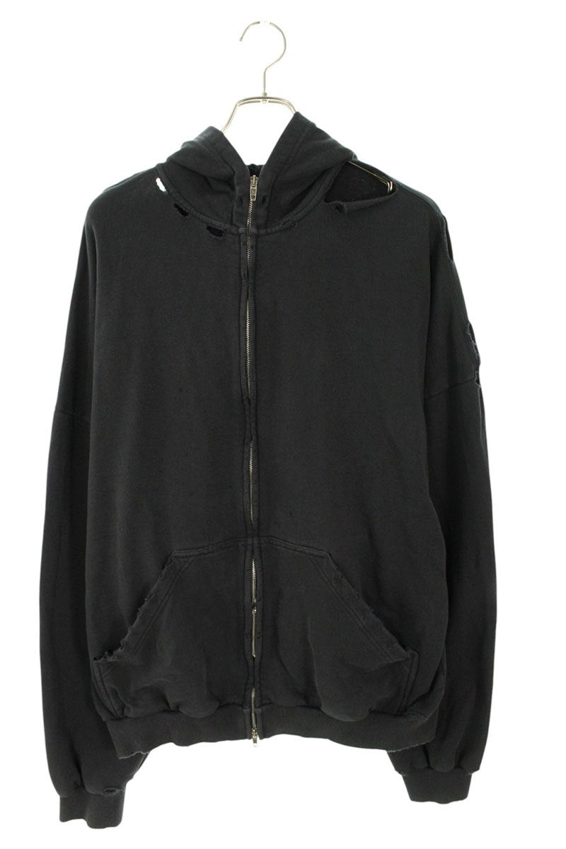 BALENCIAGA Security Tape Logo Zip Hoodie Multi Size M