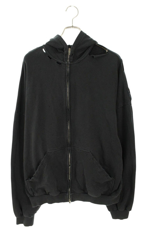 BALENCIAGA Security Tape Logo Zip Hoodie Multi Size M