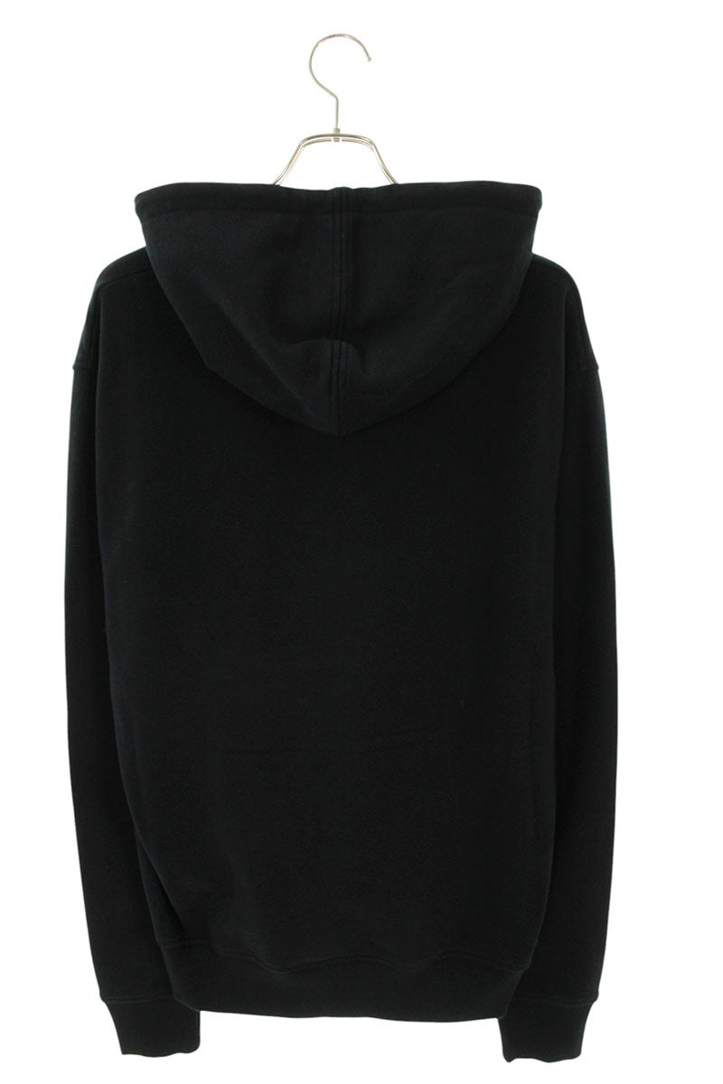 AMI 26SS Embroidered Pullover Hoodie Black x Red Size M