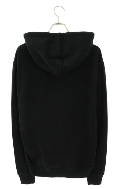 AMI 26SS Embroidered Pullover Hoodie Black x Red Size XL