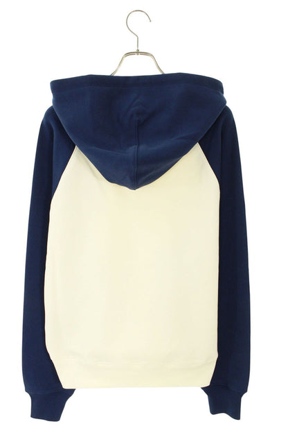 AMI 26SS Embroidered Pullover Hoodie Blue x White Size L