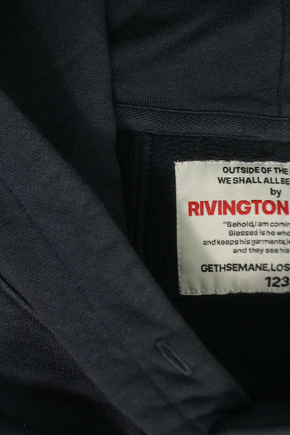RRR-123 CVA PARIS HOODIE Navy Cotton Logo Size S
