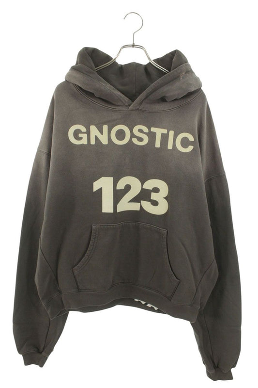 RRR-123 Distressed GNOSTIC HOODIE Charcoal Gray Size S