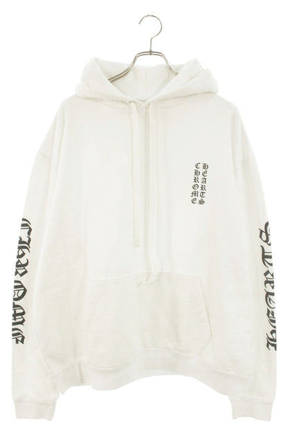 Chrome Hearts SWTSHRT PLV Arm Logo Print Hoodie White Size L