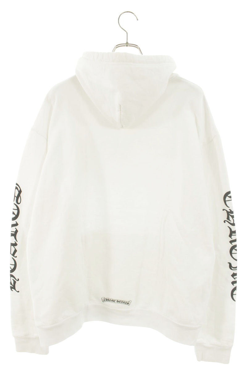 Chrome Hearts SWTSHRT PLV Arm Logo Print Hoodie White Size L