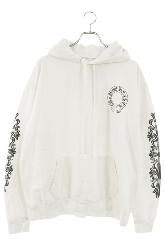 Chrome Hearts Floral Sleeve Back Horseshoe Hoodie Size L