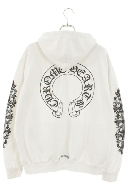 Chrome Hearts Floral Sleeve Back Horseshoe Hoodie Size L