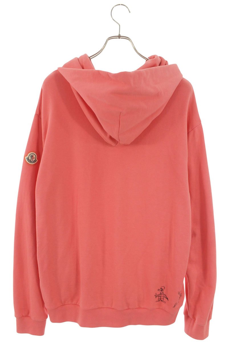 Moncler Print Hoodie Pink Size M