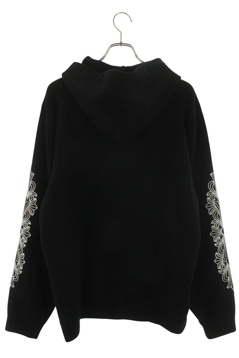 Chrome Hearts Floral Embroidered Cashmere Zip Hoodie Size XL