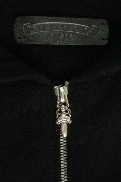 Chrome Hearts Floral Embroidered Cashmere Zip Hoodie Size XL