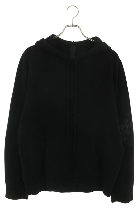 Chrome Hearts Y NOT Cashmere Cross Patch Knit Hoodie Size M