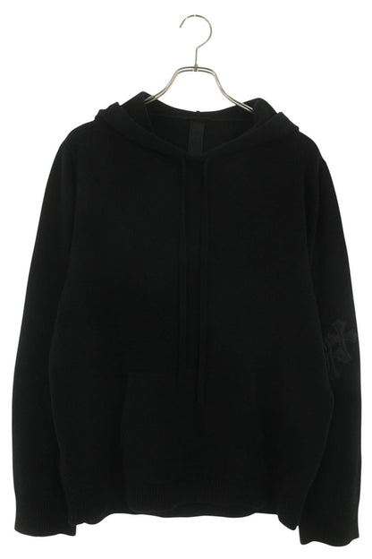 Chrome Hearts Y NOT Cashmere Cross Patch Knit Hoodie Size M