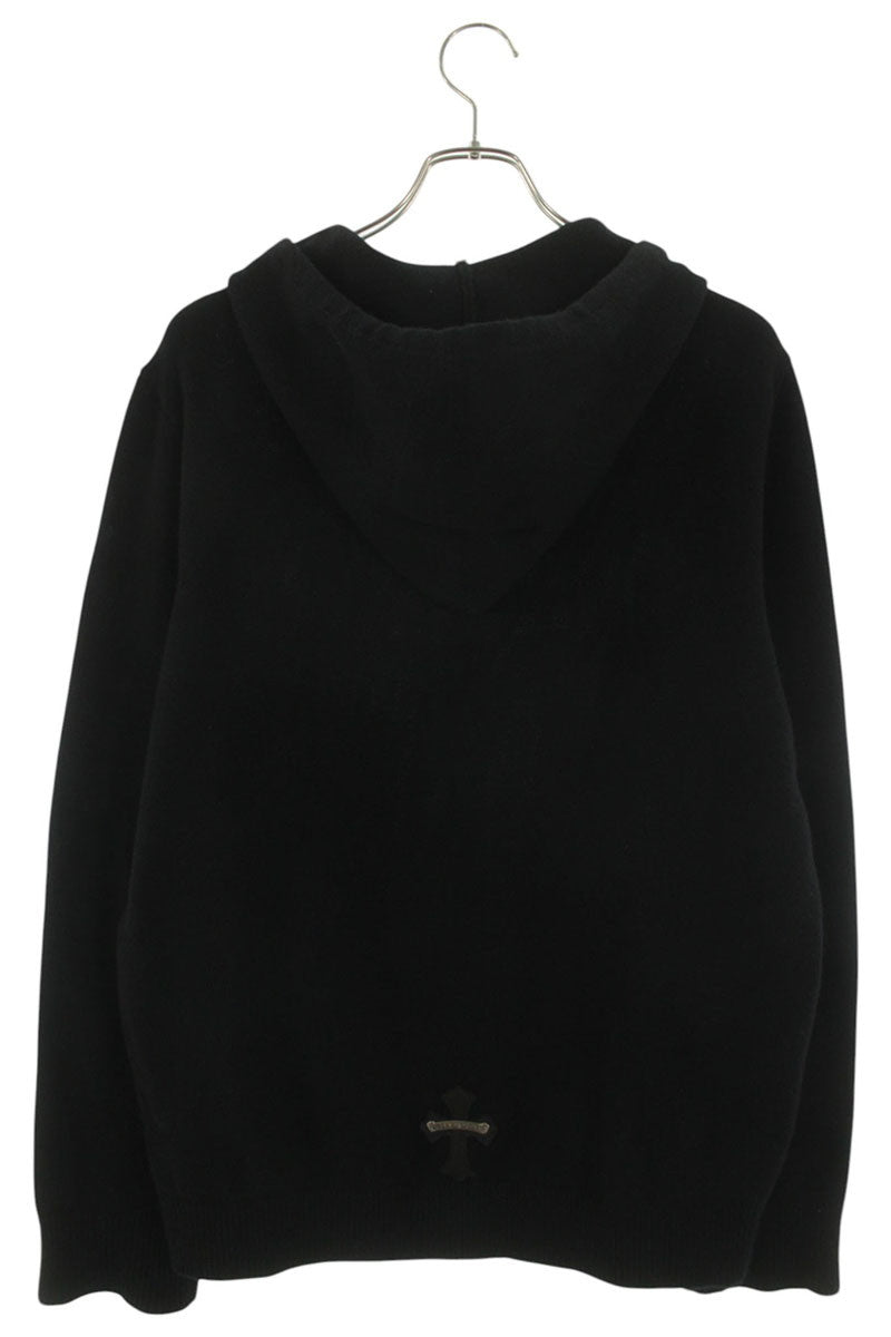 Chrome Hearts Y NOT Cashmere Cross Patch Knit Hoodie Size M