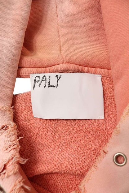 Paly Hollywood Human Print Rhinestone Hoodie Pink Size XS
