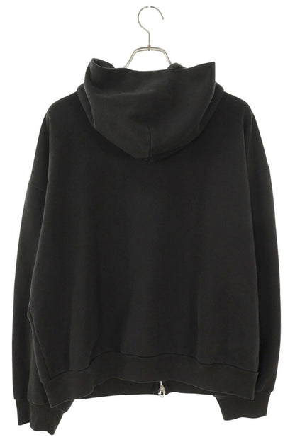 Balenciaga 24AW Embroidered Zip Up Hoodie Gray Size M