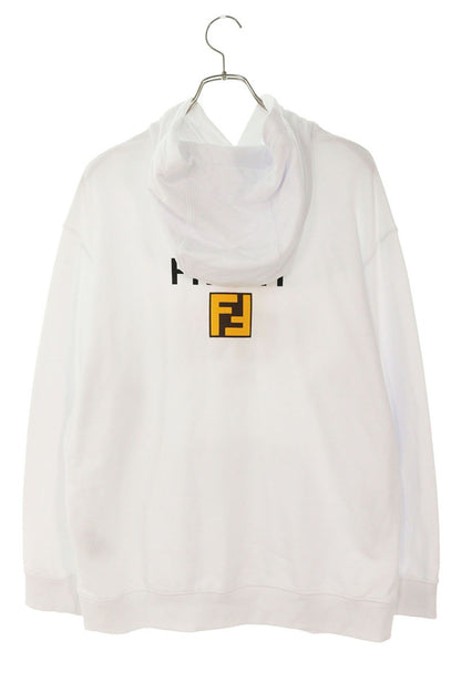 FENDI 24SS Character Print Pullover Hoodie White Size S