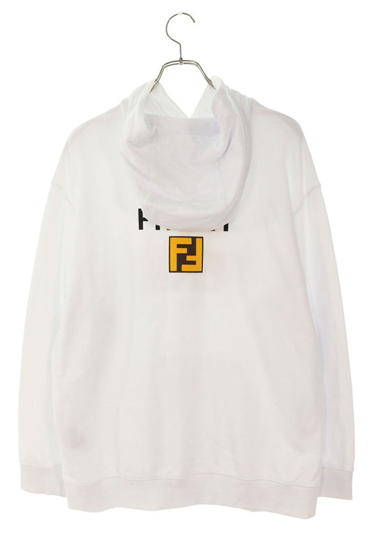 FENDI 24SS Character Print Pullover Hoodie White Size S
