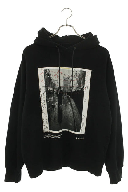 Sacai 25AW James Dean Photo Print Hoodie Black Size M