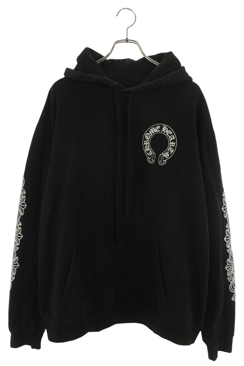Chrome Hearts Back Horseshoe Floral Sleeve Zip Size XL