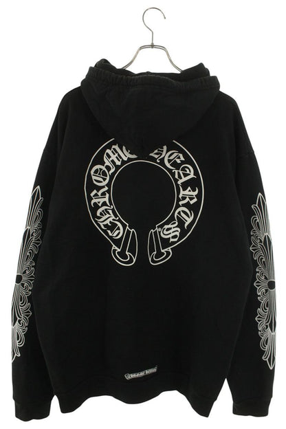 Chrome Hearts Back Horseshoe Floral Sleeve Zip Size XL