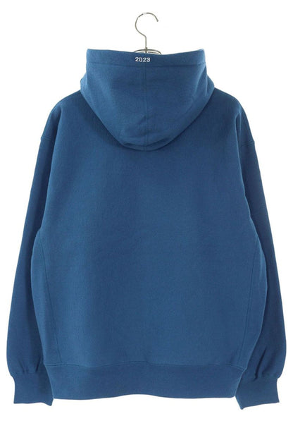 SUPREME 23AW Box Logo Hooded Sweatshirt Blue Size M
