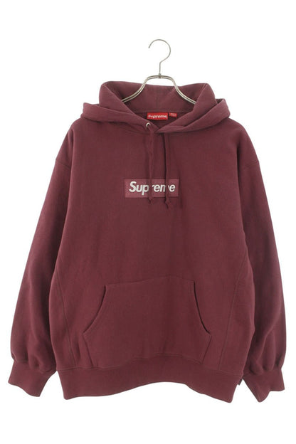 SUPREME 21AW Box Logo Hooded Sweatshirt Red Size L