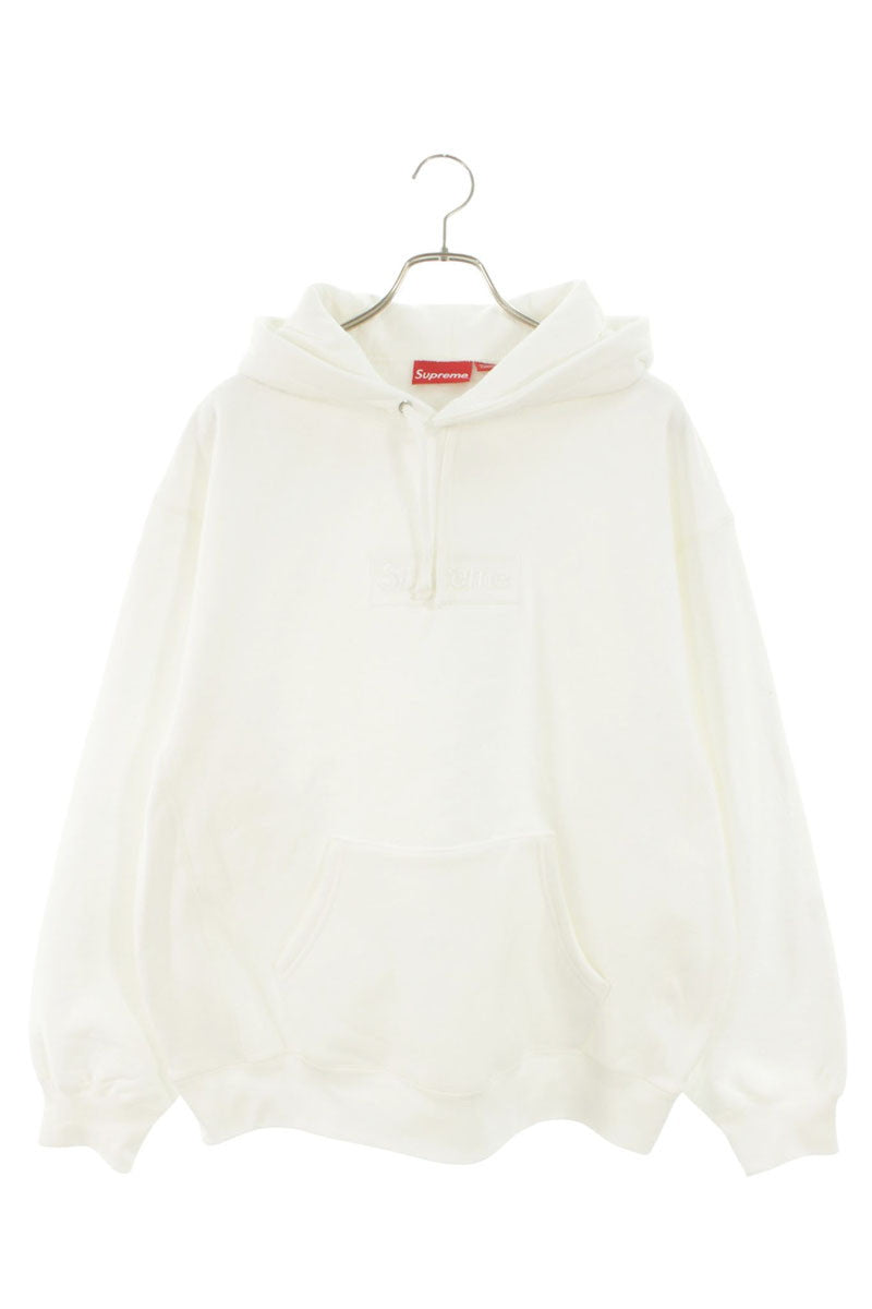 SUPREME 23AW Box Logo Hooded Sweatshirt White Size L