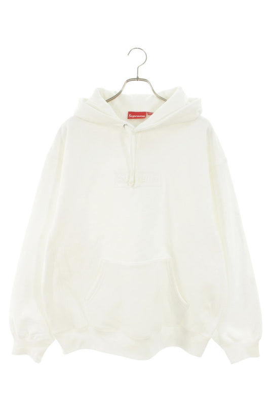 SUPREME 23AW Box Logo Hooded Sweatshirt White Size L