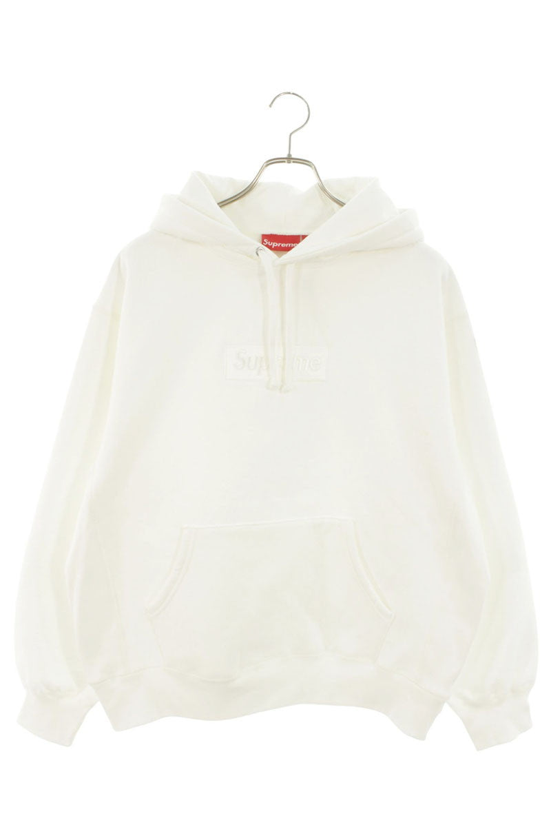 SUPREME 23AW Box Logo Hooded Sweatshirt White Size M