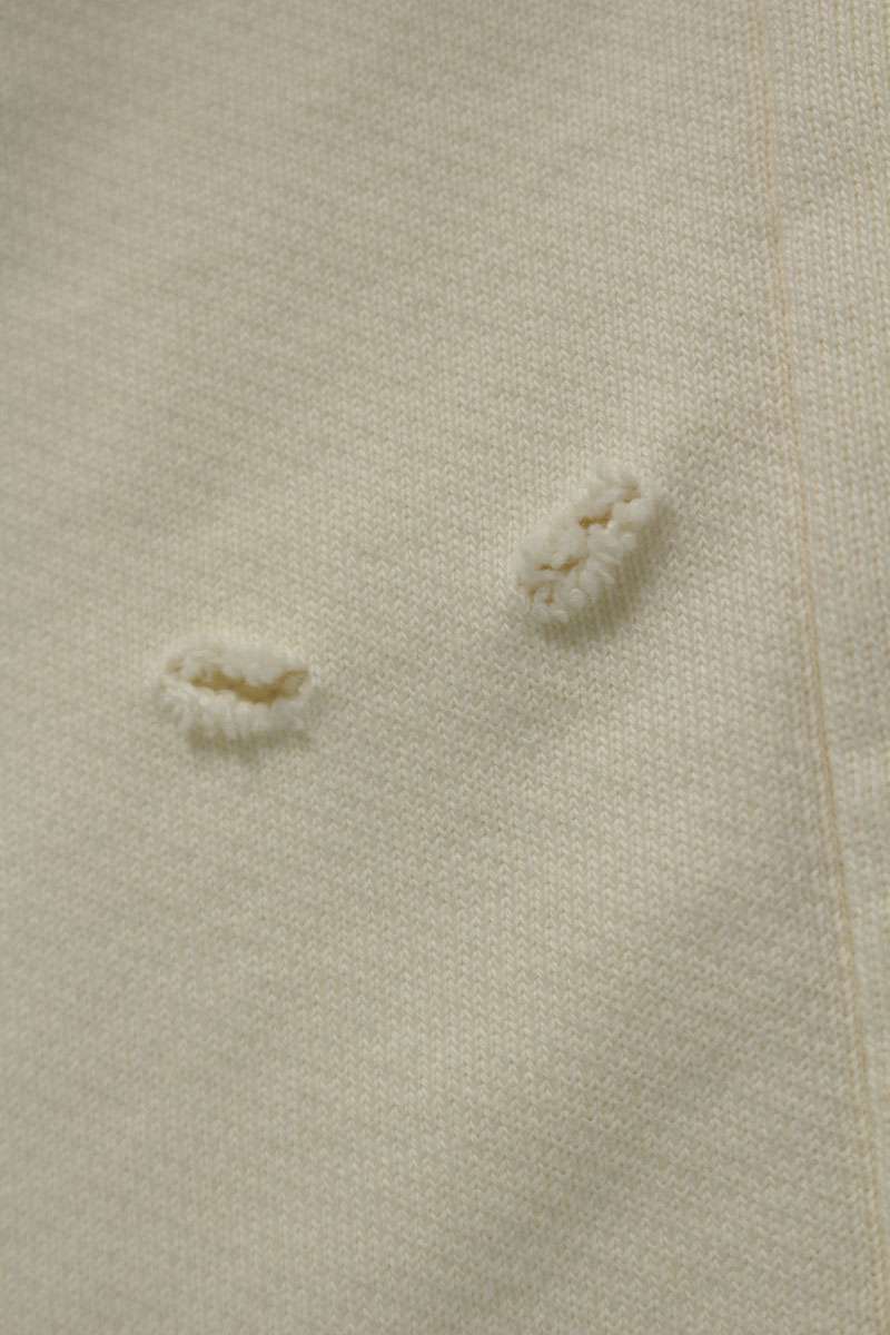 LOEWE Leather Pocket Pullover Hoodie Off-White Size L