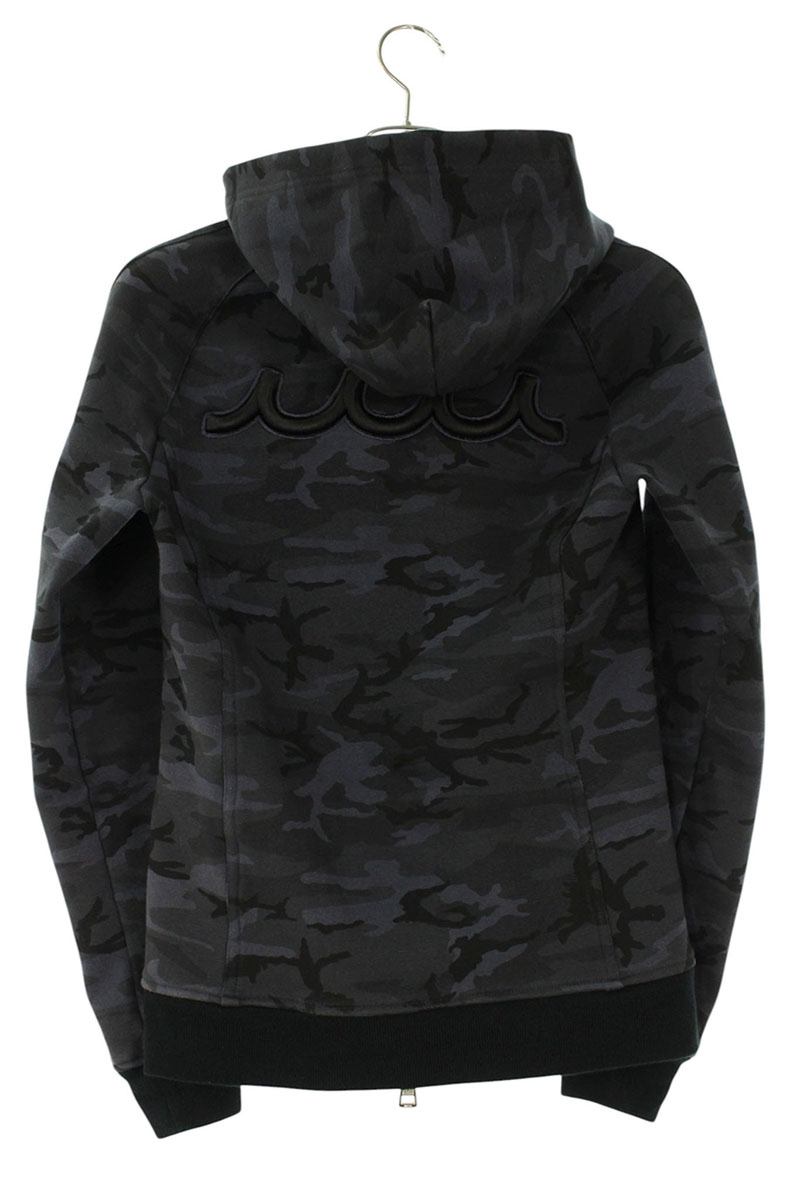 AKM x muta Camo Logo Patch Zip-Up Hoodie Navy Size S