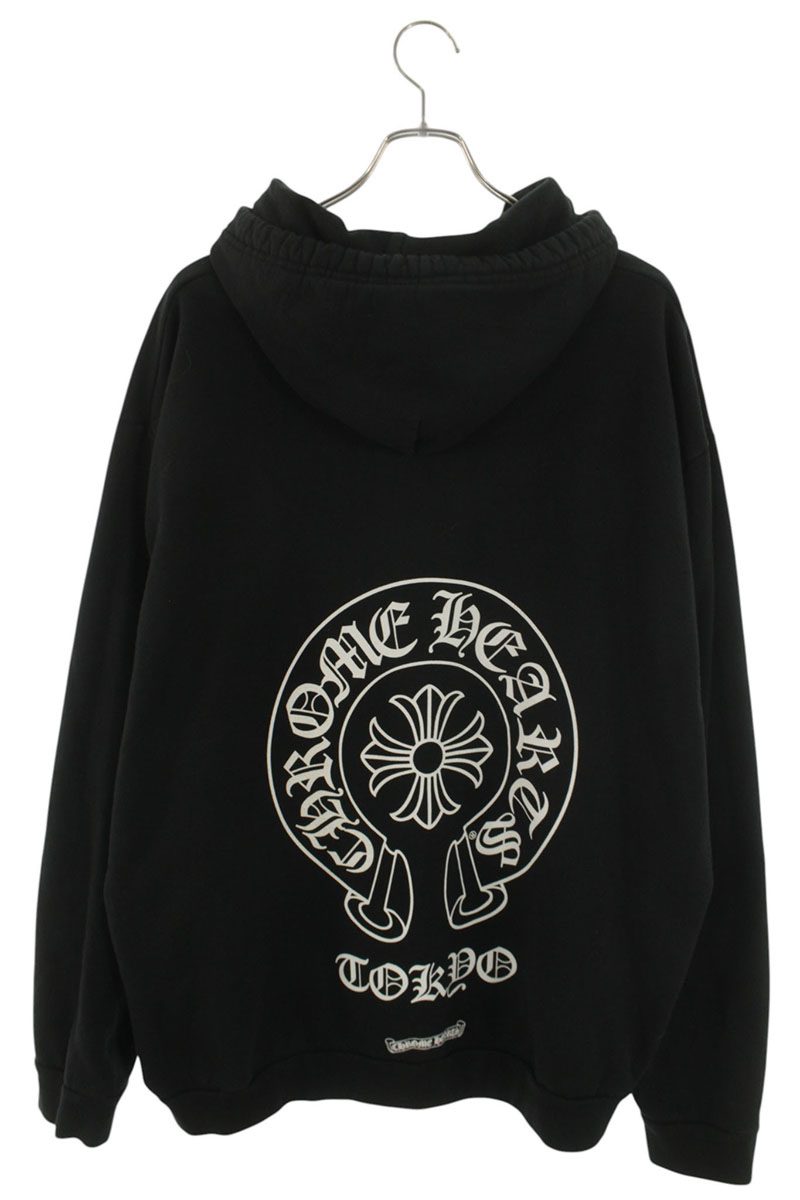 Chrome Hearts SWTSHRT HD ZIP LTD Tokyo Back Horseshoe Size M