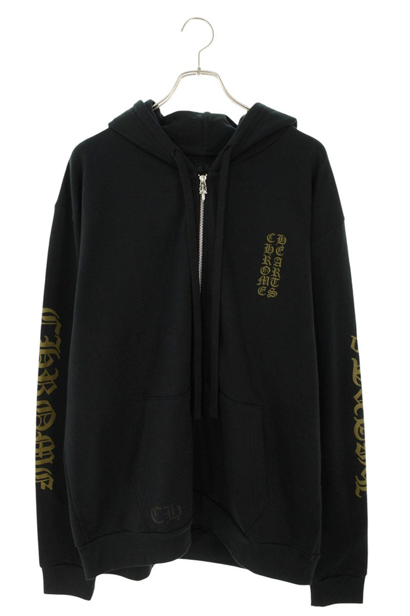 Chrome Hearts SWTSHRT HD ZIP Hoodie Black/Khaki Size L