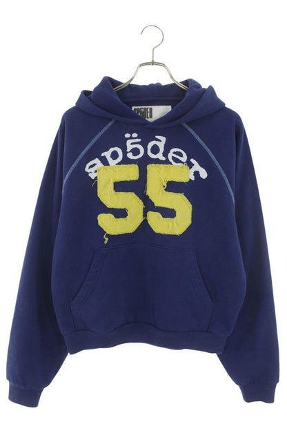 Spyder Numbering Patch Pullover Hoodie Blue Size S