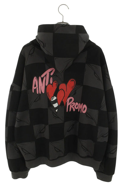 ANTI PROMO MATTY BOY Print Hoodie Black/Gray Size L