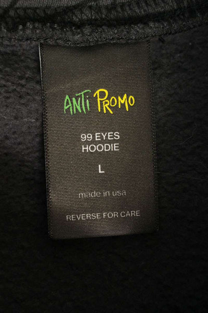 ANTI PROMO MATTY BOY Print Hoodie Black/Gray Size L