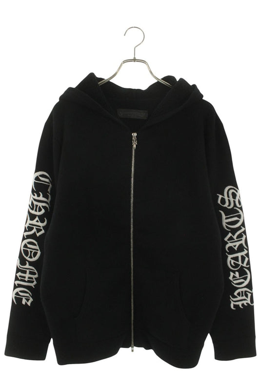 Chrome Hearts U LIFE SENTENCE ZIP HD Cashmere Logo Size L