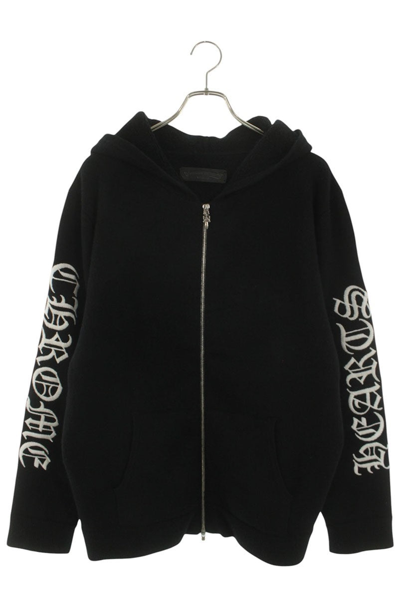 Chrome Hearts U LIFE SENTENCE ZIP HD Cashmere Logo Size L