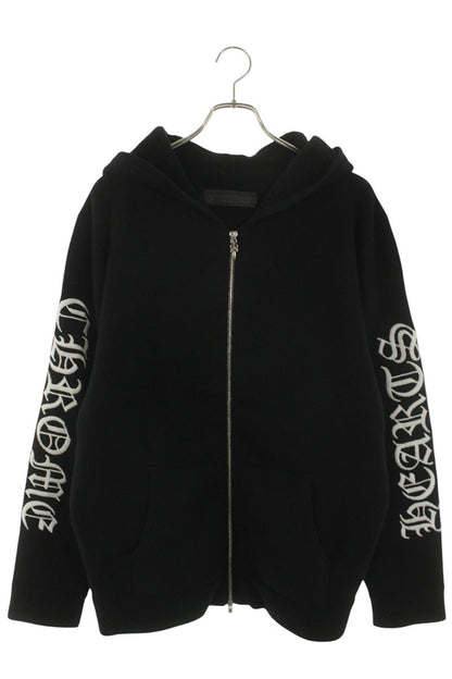 Chrome Hearts U LIFE SENTENCE ZIP HD Cashmere Logo Size L