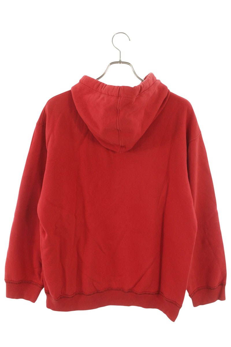 VALENTINO VLTN Embossed Pullover Hoodie Red Size M