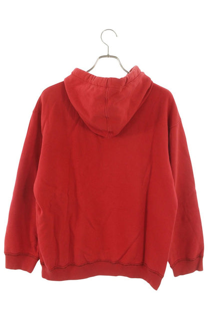 VALENTINO VLTN Embossed Pullover Hoodie Red Size M