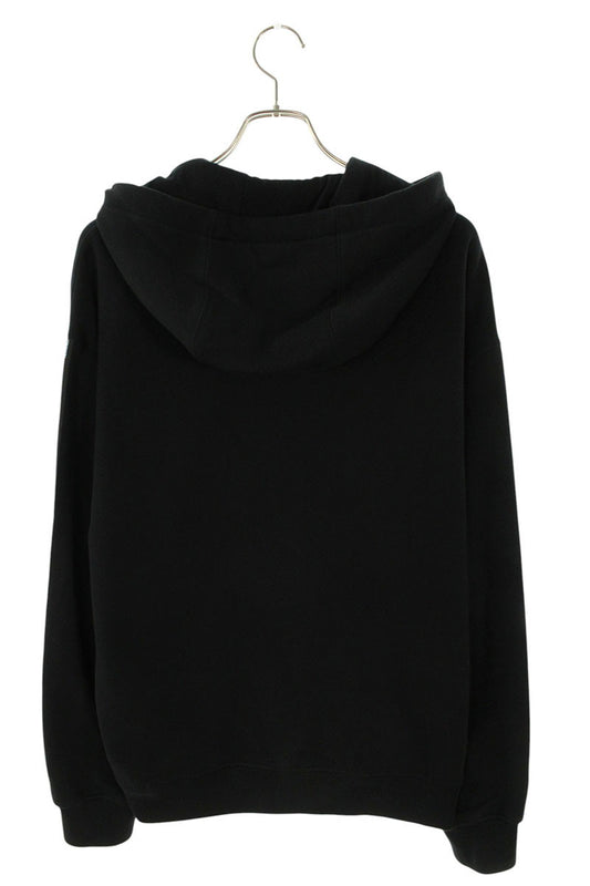 Versace Logo Print Zip Up Hoodie Black Size S