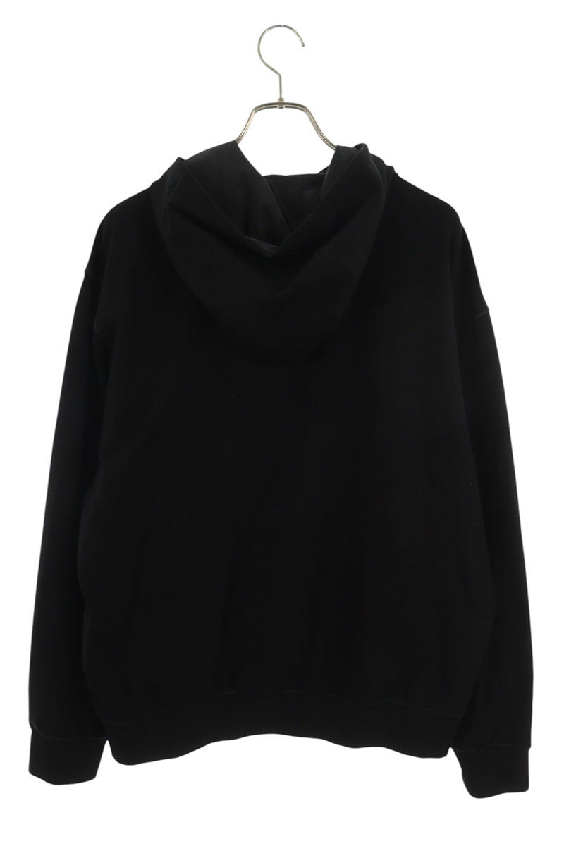 PRADA Re-Nylon Triangle Panel Hoodie Black Size S